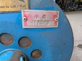 1.5t pneumatic air winch machine no rope supplied no rope guard ex hire.