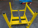 1t cable reel drum spooler stand carrier dispenser stackable fork or crane mounted.