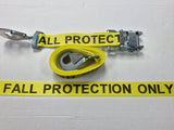 Pack Of Two 2t 50mm Fall Protection Ratchet Straps With Snap Hook Heavy Duty 4m