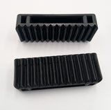 4x 5t green with reflective lines over tyre car trailer transporter tie down heavy duty ratchet straps.