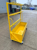 500kg storage trolley on caster with storage pegs.
