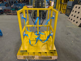 Fork Lift & Crane Mounted Gas Bottle Carrier 400KG Max Capacity With 2 Lashing Heights