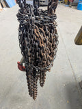 chain block and tackle manual hoist 10000kg 10m height of lift ex hire 7m hand chain 14081485.