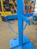 crane mounted gas bottle carrier suitable for tall bottles only ex hire.