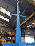 crane mounted gas bottle carrier suitable for tall bottles only ex hire.