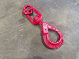 duke 10mm swivel self locking hook with safety catch and connector ex hire.