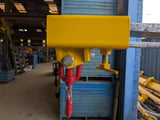forklift mounted lifting hook attachment single pocket.