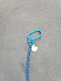 grade 10 lifting chain sling 8mm single leg 1m self locking hook ex hire.
