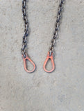 grade 80 collar chain 10mm 3m with clevis reeving links ex hire.