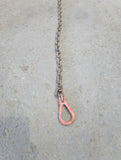 grade 80 collar chain 10mm 4m with clevis reeving links ex hire.