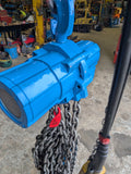 j.d neuhaus pneumatic air chain hoist 10000kg block top.