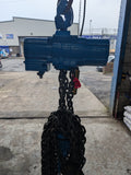j.d neuhaus pneumatic air chain hoist 10000kg 10m height of lift ex hire.