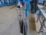 j.d neuhaus pneumatic air chain hoist 1t chain and hook.
