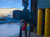 j.d neuhaus pneumatic air chain hoist 1t block.