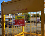 Mobile Crane and Fork Mounted Gas Bottle Lifting Cage