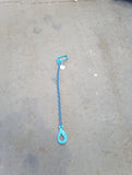 Grade 10 Lifting Chain Sling 8mm Single Leg 1m Self Locking Hook *Ex Hire*