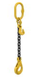 Single Leg Lifting Chain Slings With Self Locking Hook Grade 80 - Snatch Chains EN 818-4 - Lifting Slings