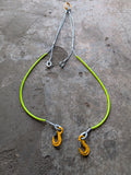 wire rope brother hooks unhooked.