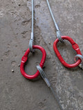 wire rope brother winch centre with twin master links.