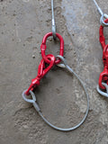 wire rope brother winch recovery trailer strap bottom loop.