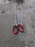 wire rope brother winch recovery trailer strap 2 master links and 4 wire ropes.