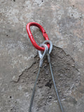 wire rope brother winch recovery trailer strap master link.