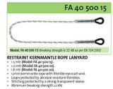 Kratos Fall Restraint & Work Positioning Lanyards fast shipping - Lifting Slings