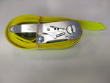 1x Hi Vis Endless Ratchet Strap 50mm Webbing 5t 4 Metre Lashing Strap fast shipping - Lifting Slings