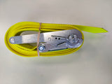 1x Hi Vis Endless Ratchet Strap 50mm Webbing 5t 4 Metre Lashing Strap fast shipping - Lifting Slings