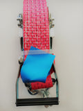 Box Of Twelve 5t (5000kg) Heavy Duty Red Ratchet Straps 4m - Lifting Slings