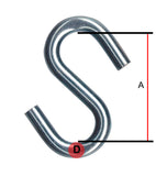 M10 'S' Hook Mild Steel Zinc Plated - 10mm fast shipping - Lifting Slings