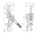 Yale PT 'Pressed Steel' Ratchet Lever Hoists fast shipping - Lifting Slings