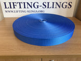 50mm Polyester Lashing Webbing Blue 5000kg fast shipping - Lifting Slings